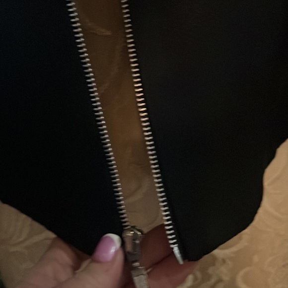 Rare! Henri Bendel - New York smooth crisp black zipper jacket - vintage class - Picture 4 of 12